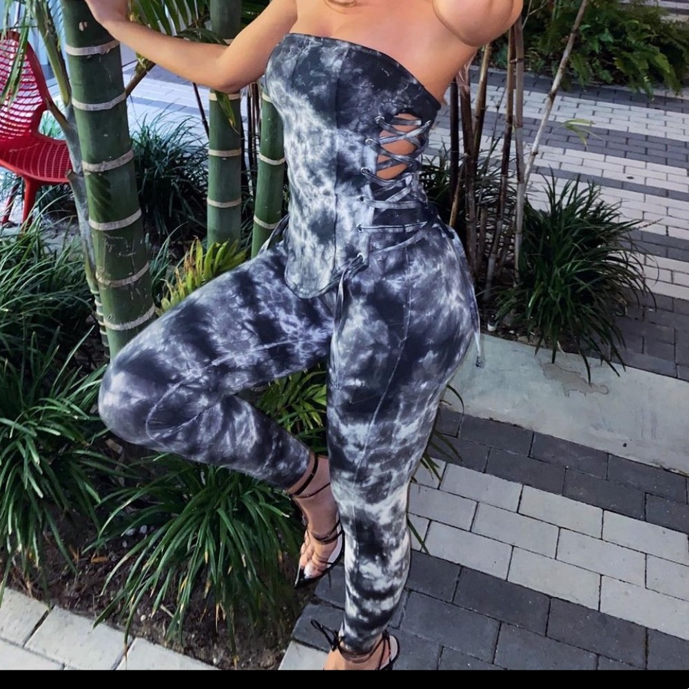 Tie dye pant set